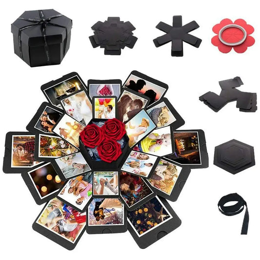 DIY Explosion Photo Album Gift Box – Scrapbook Surprise DIY Gift Box Peaceful Pleasures Health and Wellness