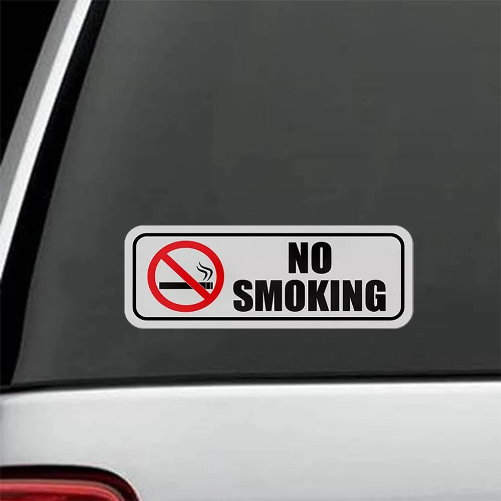 2Pack No Smoking sticker vinyl decal business window door car store bar shop vehicle 7x2.5in Peaceful Pleasures Health and Wellness