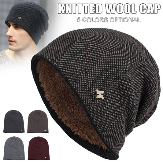 Unisex Slouchy Knitted Beanie Hat Lightweight Soft Wool All-matching Style for Home Office Travel School Hiking Peaceful Pleasures Health and Wellness