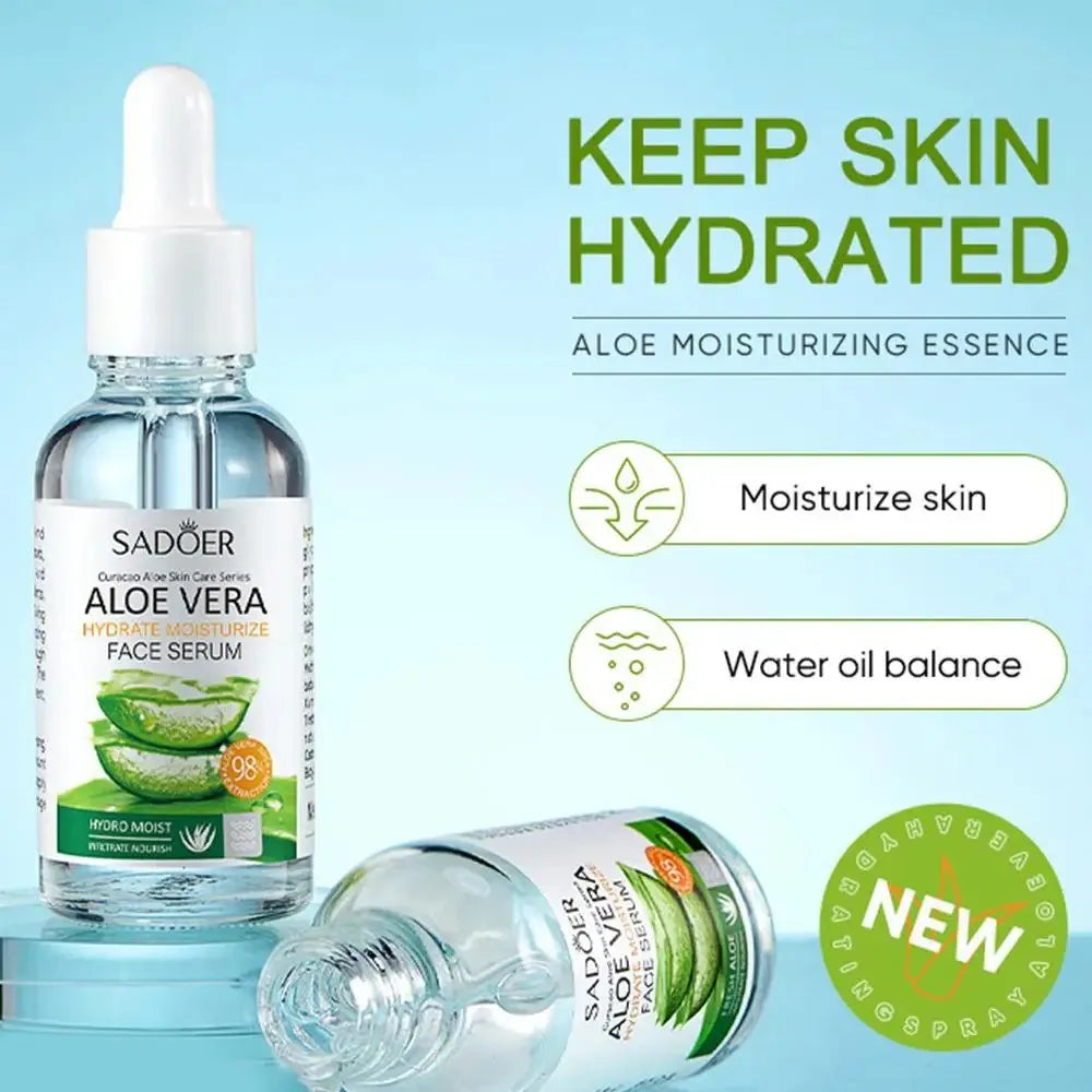 SADOER Aloe Vera Facial Serum – Brightening & Moisturizing 30ml