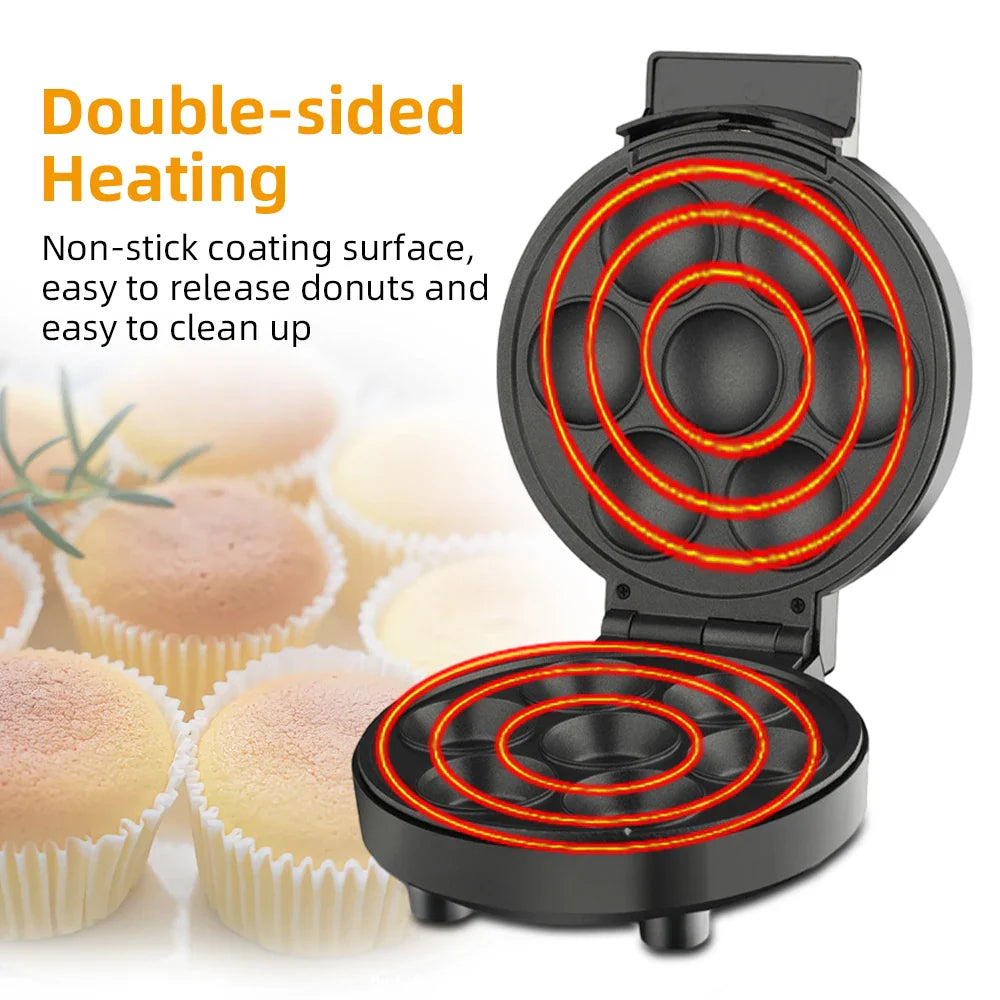 URGGU 1000W Mini Cupcake Maker – Non-Stick Cake Pop Machine