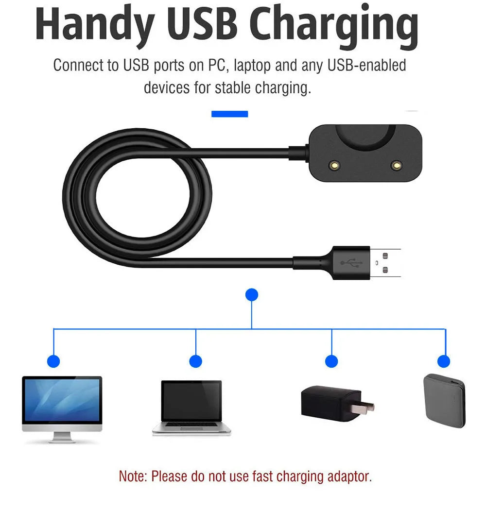 Samsung Galaxy Fit 3 SM-R390 USB-C Charger Cable 100cm Peaceful Pleasures Health and Wellness