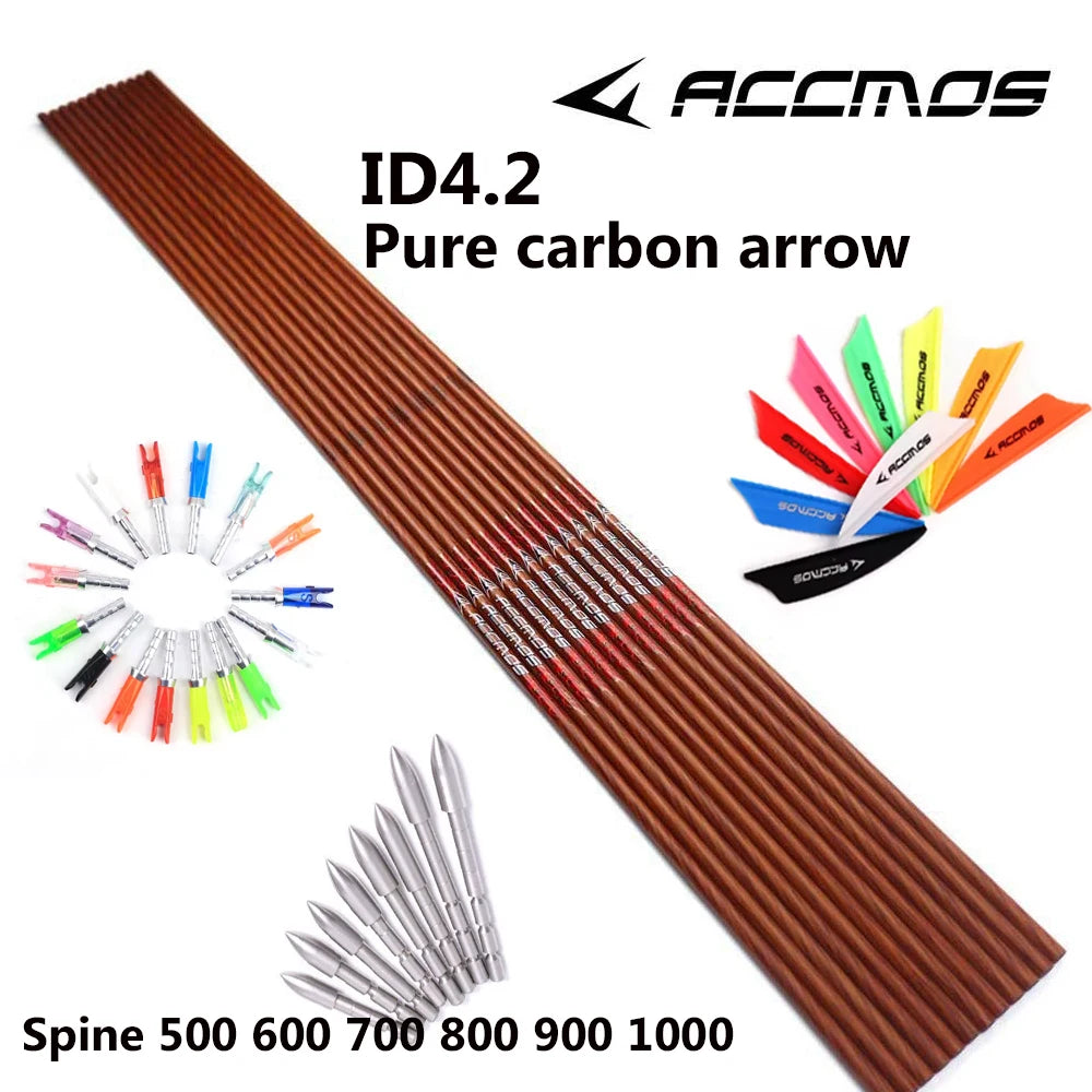 ID4 2 Wood Paint Carbon Arrow Archery Hunting Skin Tube