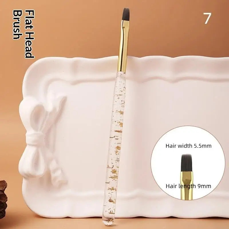 1Pcs Nail Brush Set Detail Work Pens Stylish Acrylic Handles Gel Nail Art Fine Line Painting Professional Home Use Manicure Tool Peaceful Pleasures Health and Wellness 7