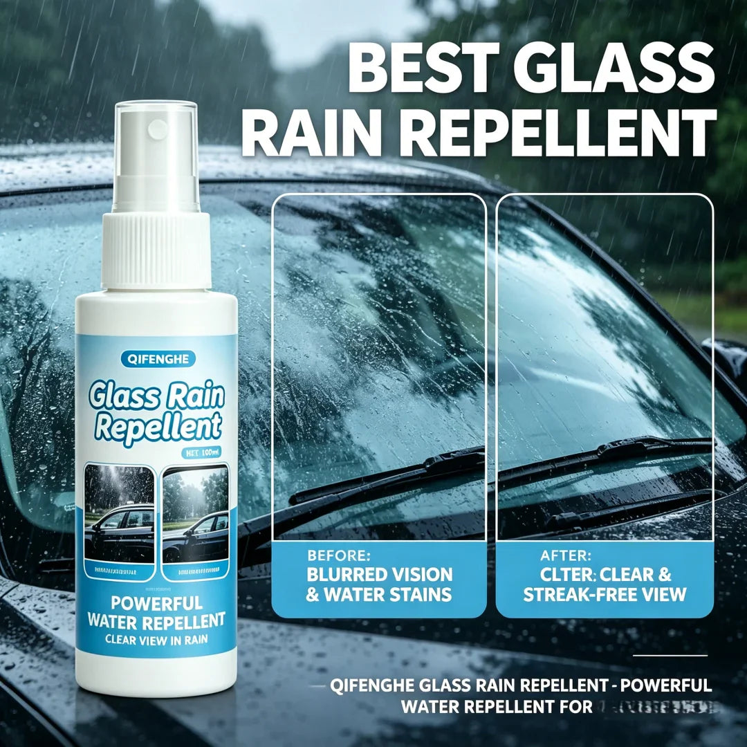 100ml Hydrophobic Car Glass Repellent Spray – Windows & Mirrors