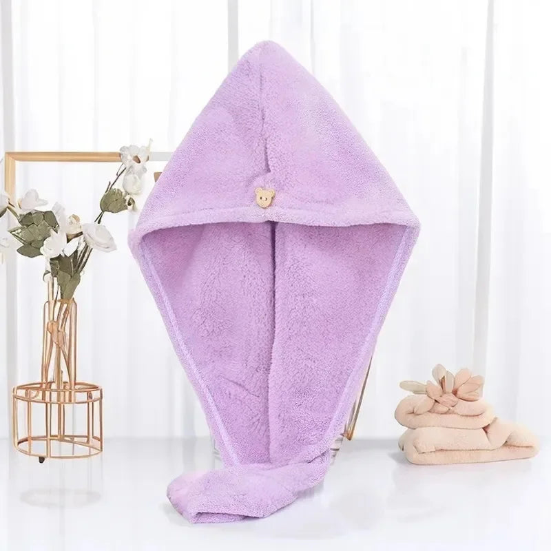 Microfiber Hair Drying Cap – Super Absorbent Quick-Dry Towel Hat