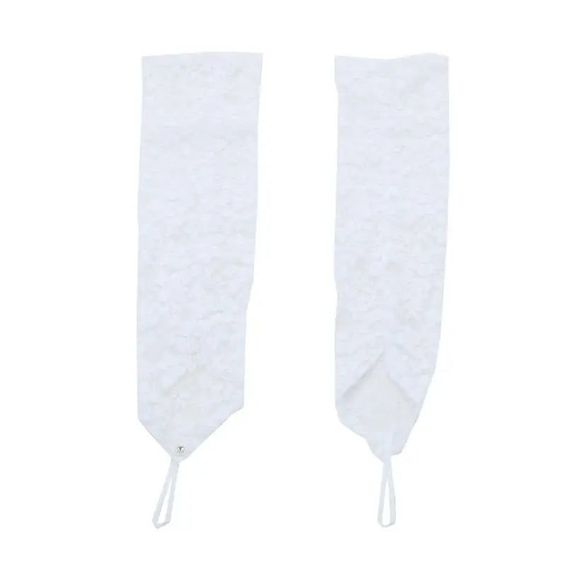 Gloves Bridal Wedding Dress Hook Finger Bright Diamond Lace Gloves Long Section Europe and The United States Popular Sexy Gloves Peaceful Pleasures Health and Wellness WHITE