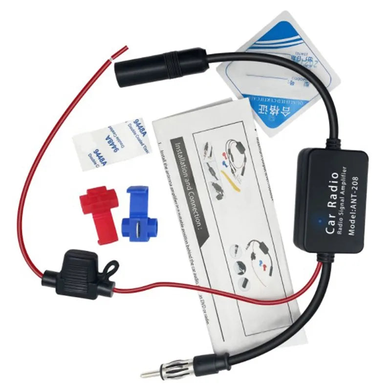 3-in-1 Car Radio Antenna Amplifier – FM AM DAB Signal Booster