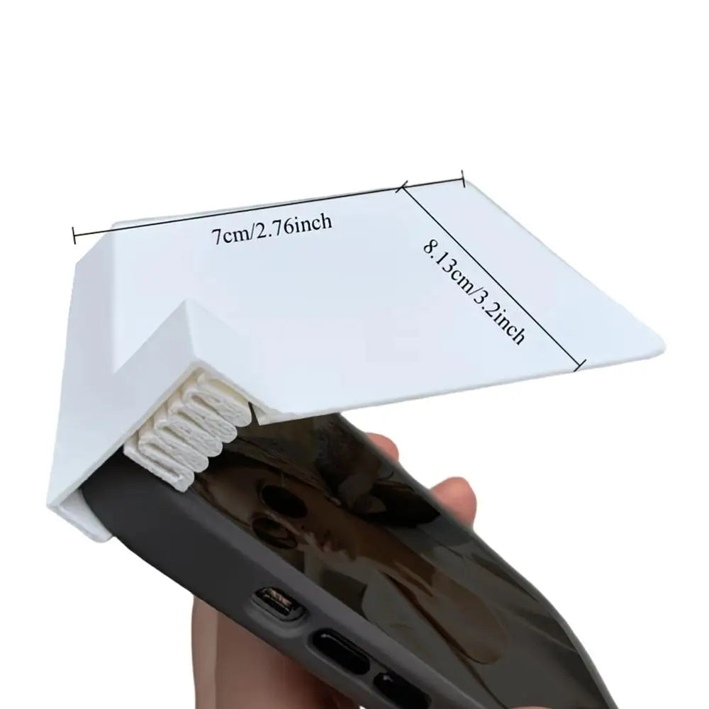 Phone Screen Sun Shade Clip Anti-Glare Foldable Hood For Smartphone, Privacy Protection Outdoor Travel Camping Hiking Summer Peaceful Pleasures Health and Wellness White