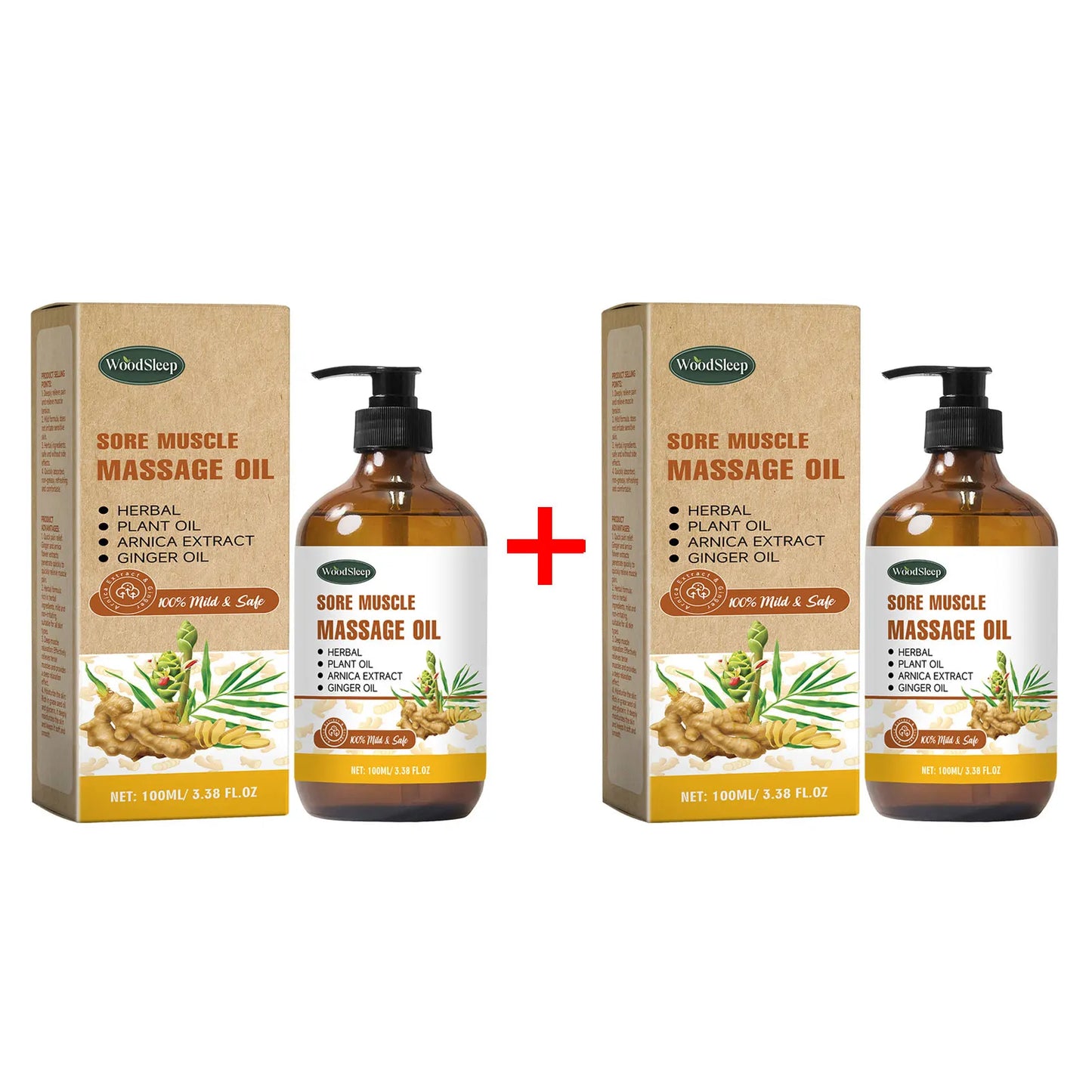 WOODSLEEP Ginger Massage Oil – Lymphatic & Muscle Relief