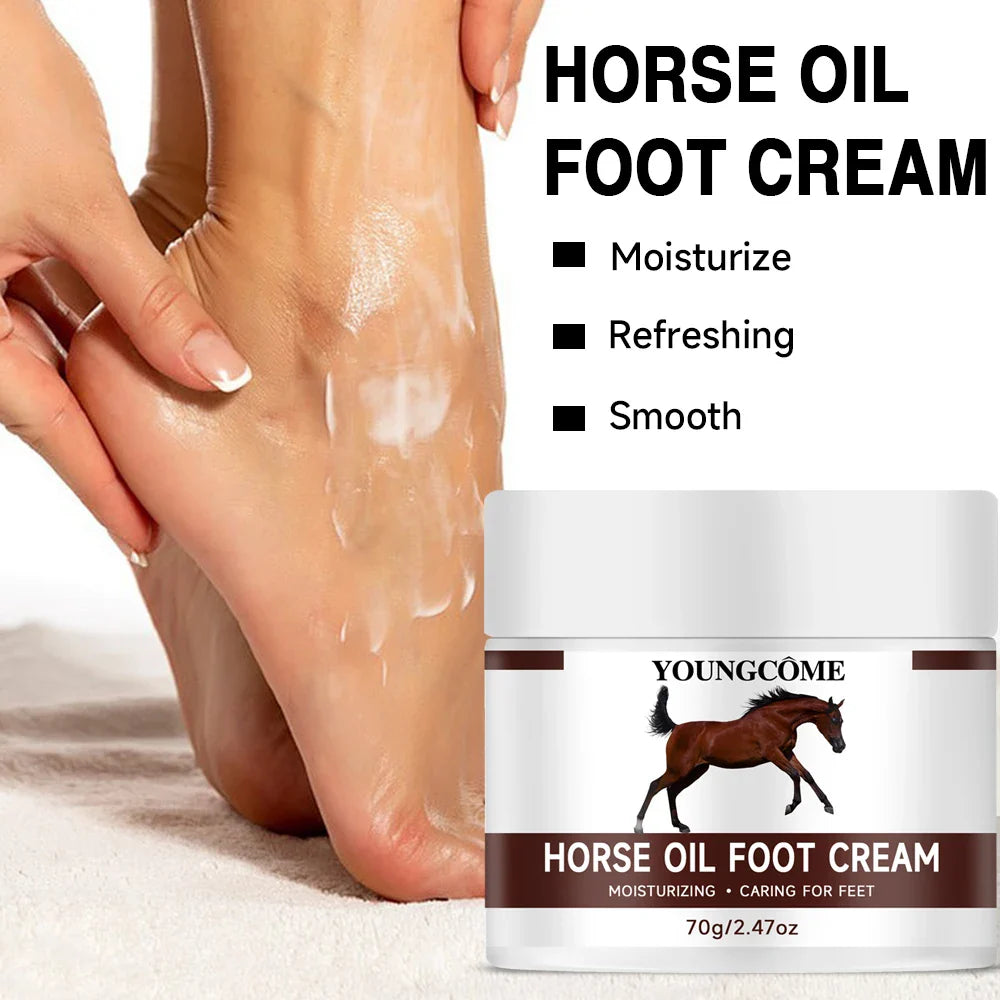 YOUNGCOME Horse Oil Foot Cream – Deep Moisturizing Ointment