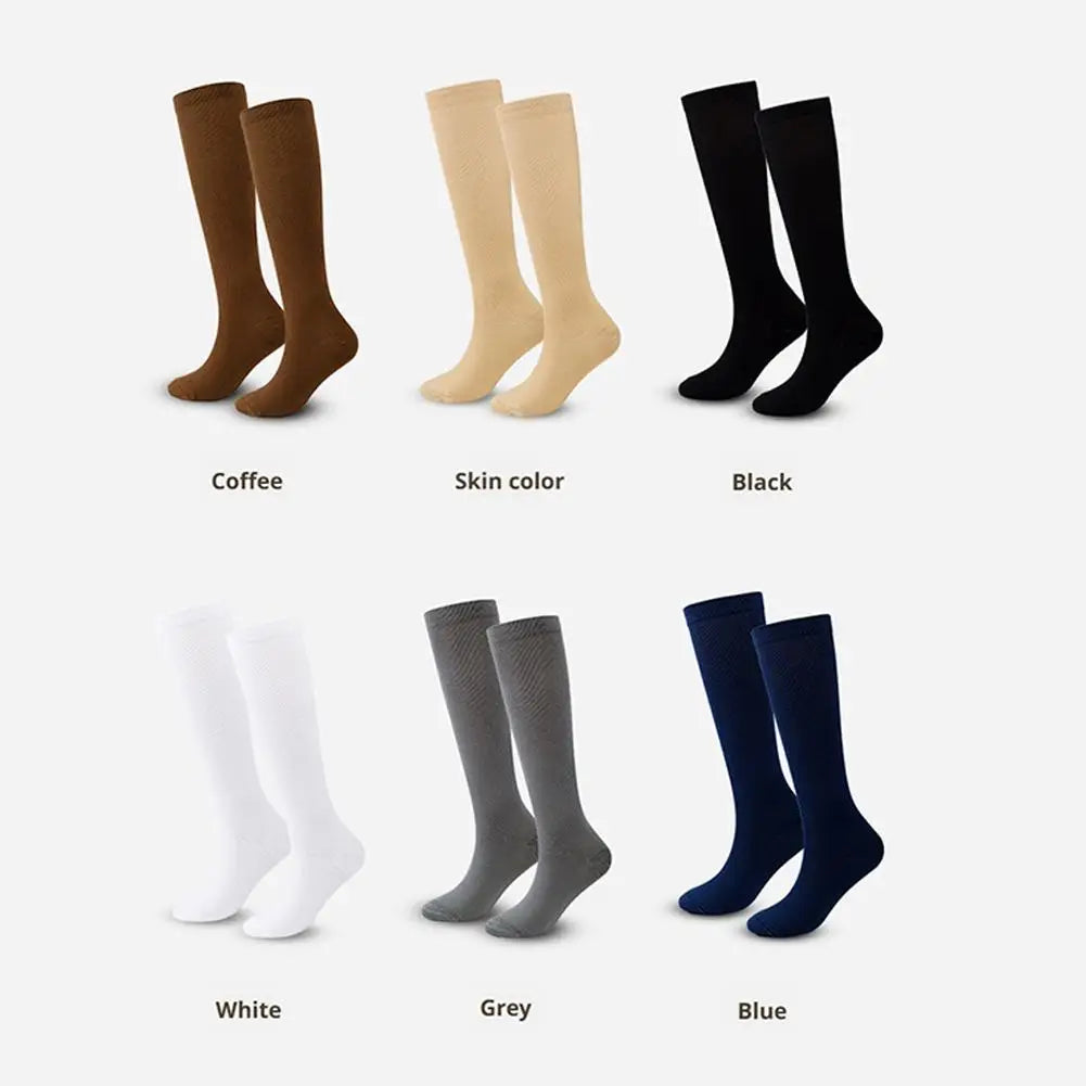 Graduated Compression Stockings – Closed Toe Knee-High Compression Socks for Running, Cycling & Athletic Performance (S–XL) Peaceful Pleasures Health and Wellness