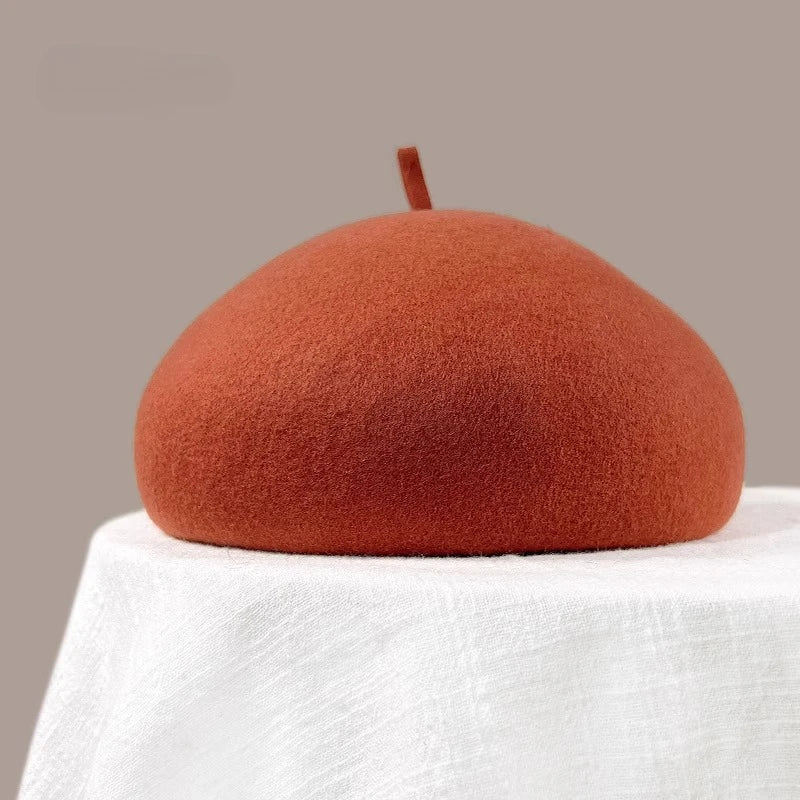 100% Wool Women's Winter Beret | French Painter Hat