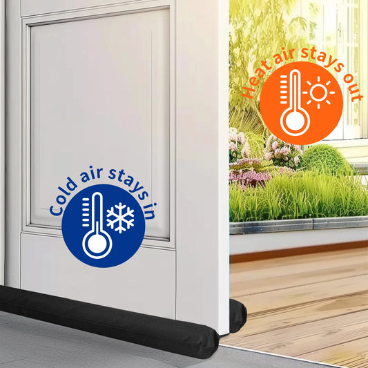1x Windproof Seal Strip Draught Excluder Stopper for Door Bottom Guard Double Protector Adjustable Dustproof Blocker Gap Sealer Peaceful Pleasures Health and Wellness