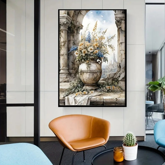 Floral Canvas Art Print | Botanical Wall Decor for Home Canvas Wall Art Peaceful Pleasures Health and Wellness