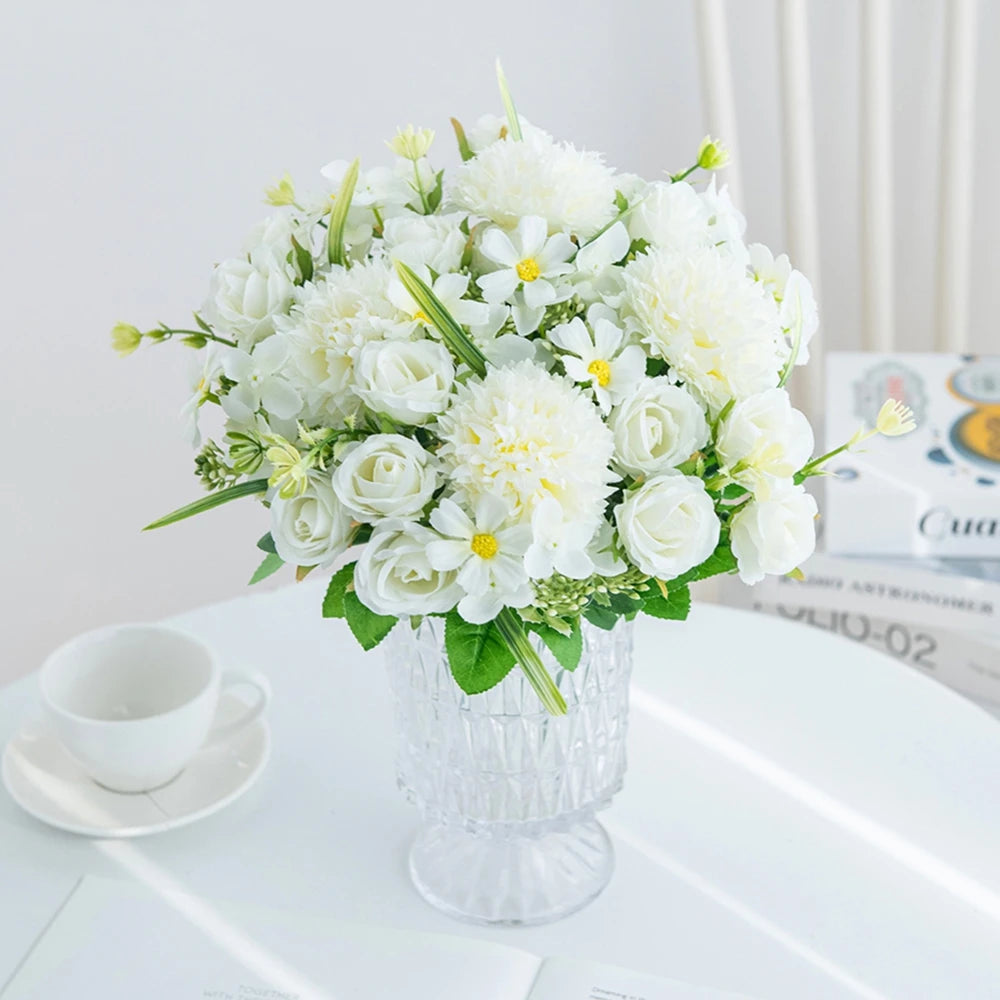 Artificial Silk Rose Bouquet | Wedding, Home & Party Décor