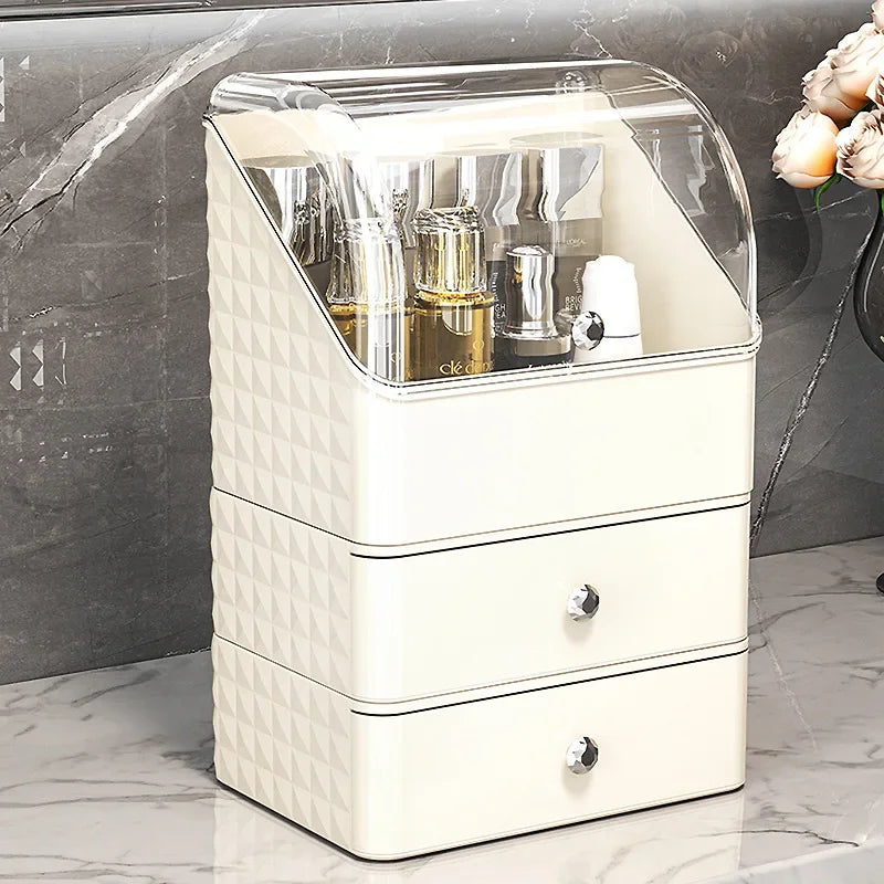 Luxury Transparent Makeup Storage Box with Drawers – Dustproof