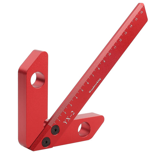45 90 Degrees Carpenter Right Angle Line Gauge Round Heart Ruler Peaceful Pleasures Health and Wellness Default Title