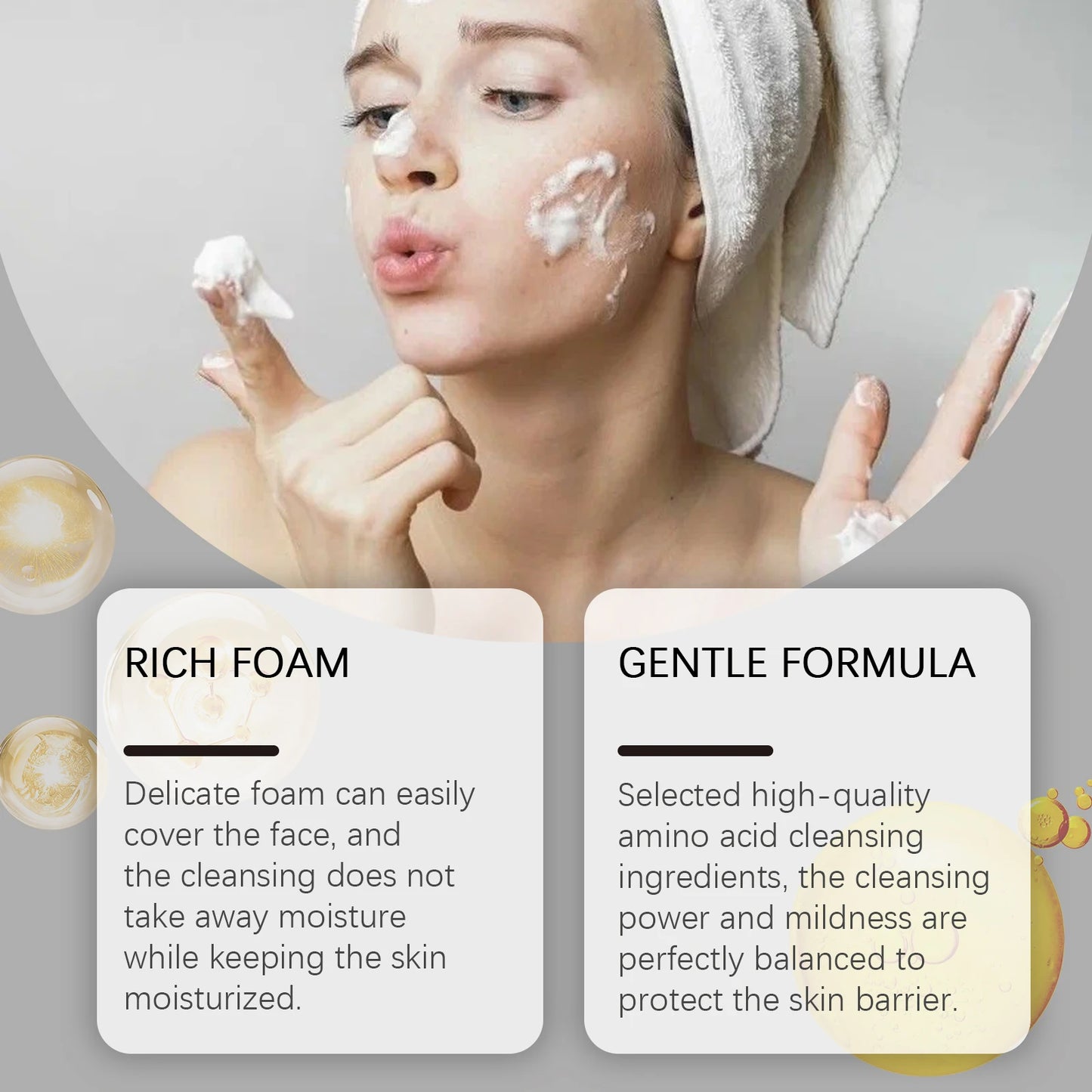 Amino Acid Facial Cleanser – Oil Control & Pore Deep Clean