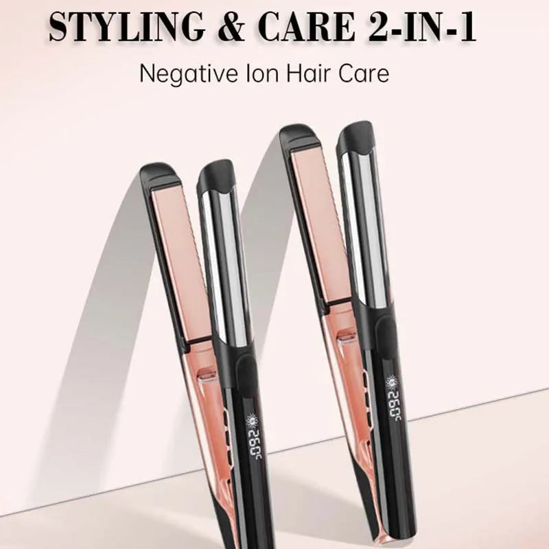 Titanium Flat Iron Hair Straightener | LED Display, Auto Power-Off Titanium Flat Iron Peaceful Pleasures Health and Wellness