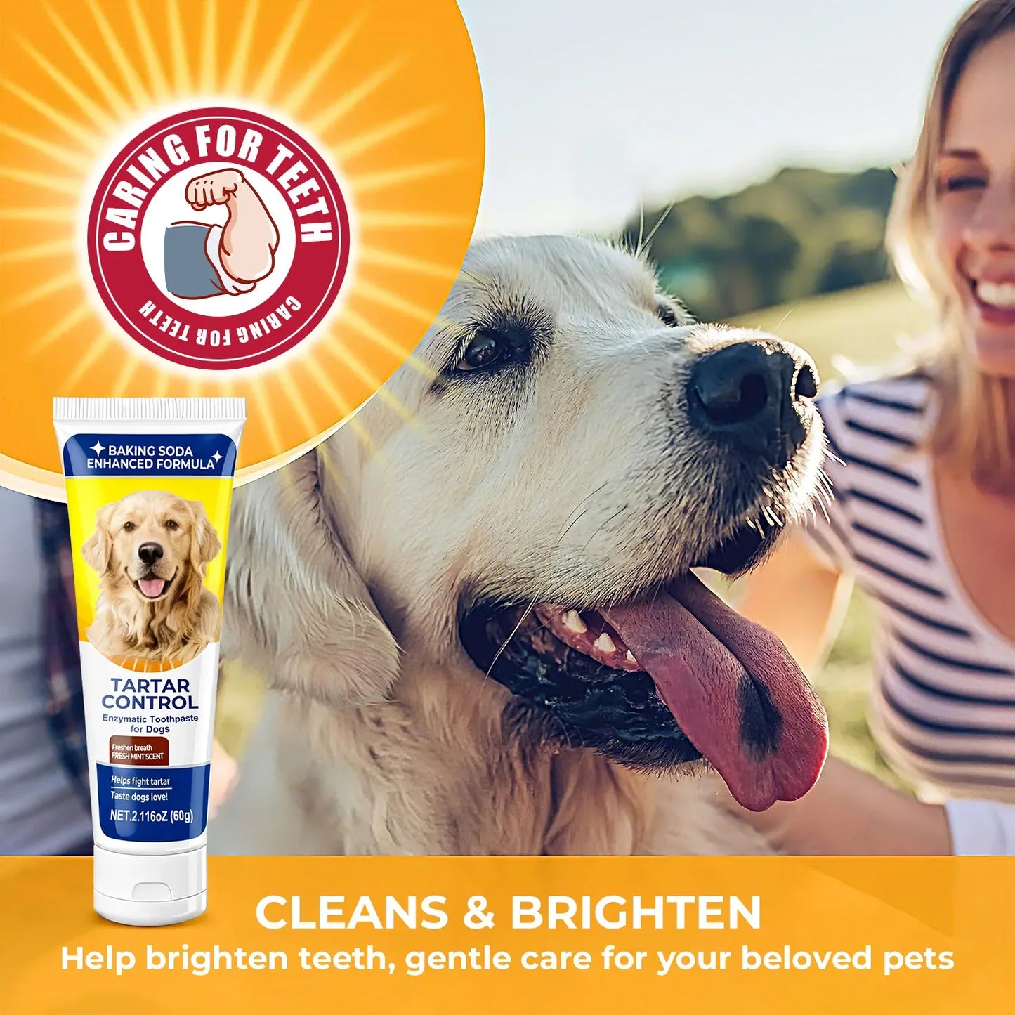 Dog Enzyme Toothpaste with Baking Soda – Fresh Breath & Tartar