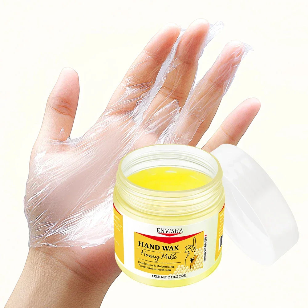 ENVISHA Exfoliating Hand Wax Mask – Sakura & Honey (60g) Hand Mask ENVISHA