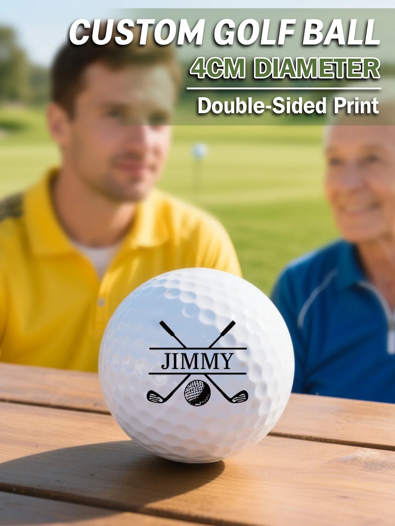 Custom Text Golf Balls Personalized Golf Ball Set 1 2 6 Pack Gift for Dad Boyfriend Golf Lover Birthday Fathers Day Gift Peaceful Pleasures Health and Wellness