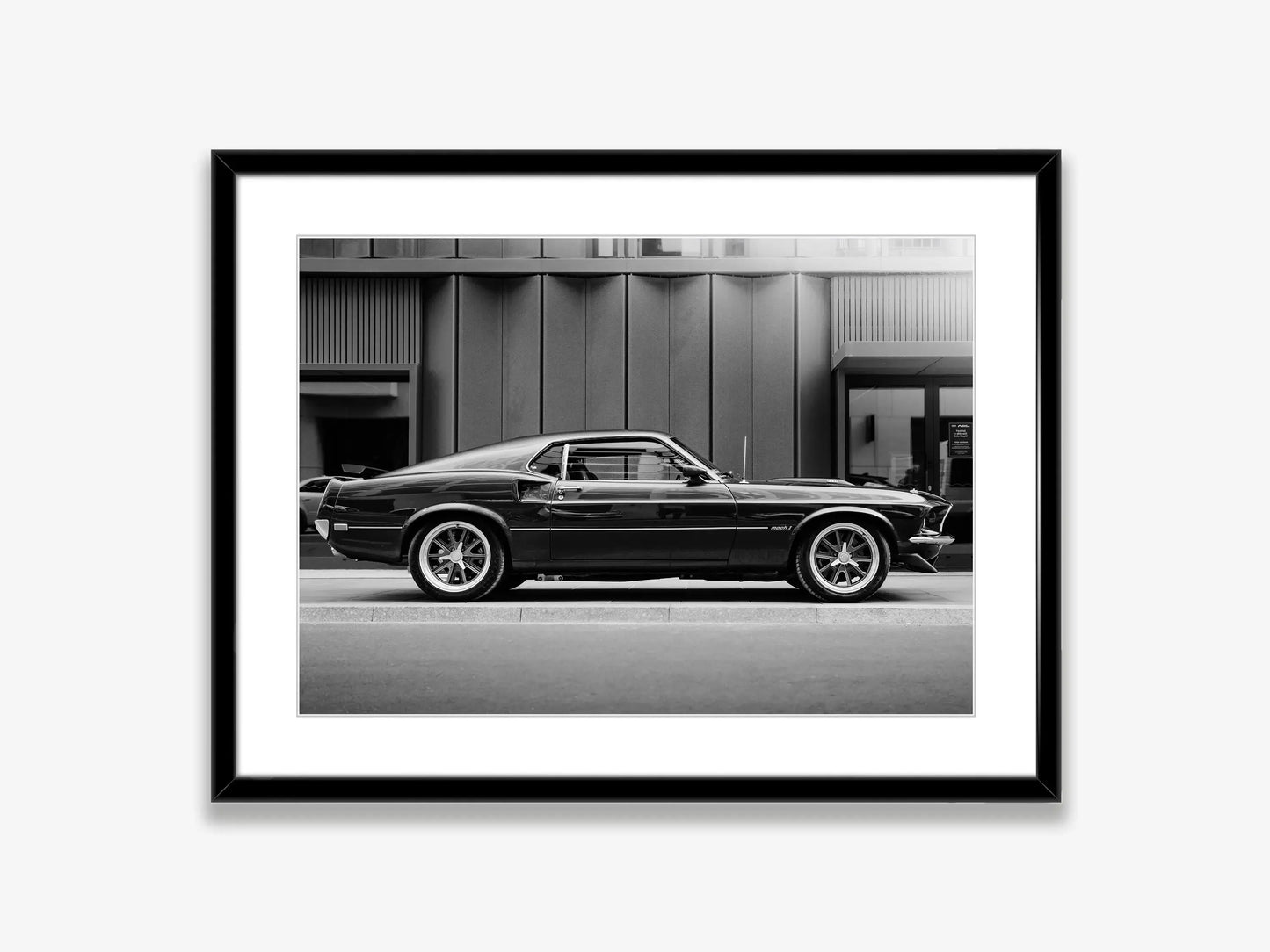 Black and White Ford Mustang Classic Luxury Car Poster Canvas Painting Print Wall Art Picture for Living Room Shopstore Decor Peaceful Pleasures Health and Wellness