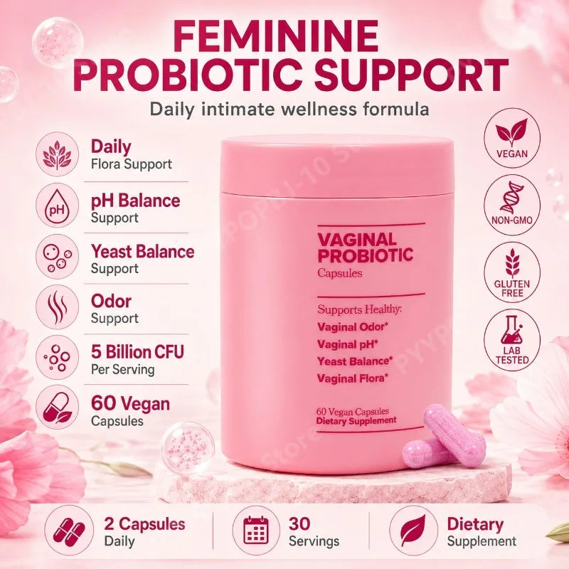 Women's Probiotic 5 Billion CFU + XOS Prebiotic – 60 Vegan Capsules