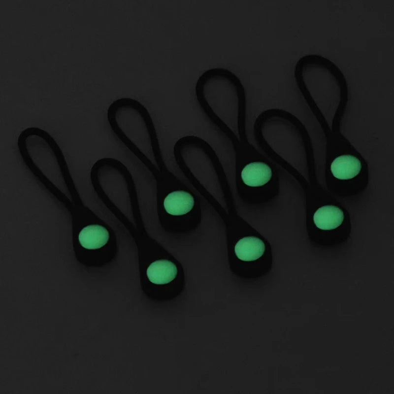 Luminous Zipper Pulls for Camping & Hiking — 5/10 Pack Zipper Pull Set Peaceful Pleasures Health and Wellness