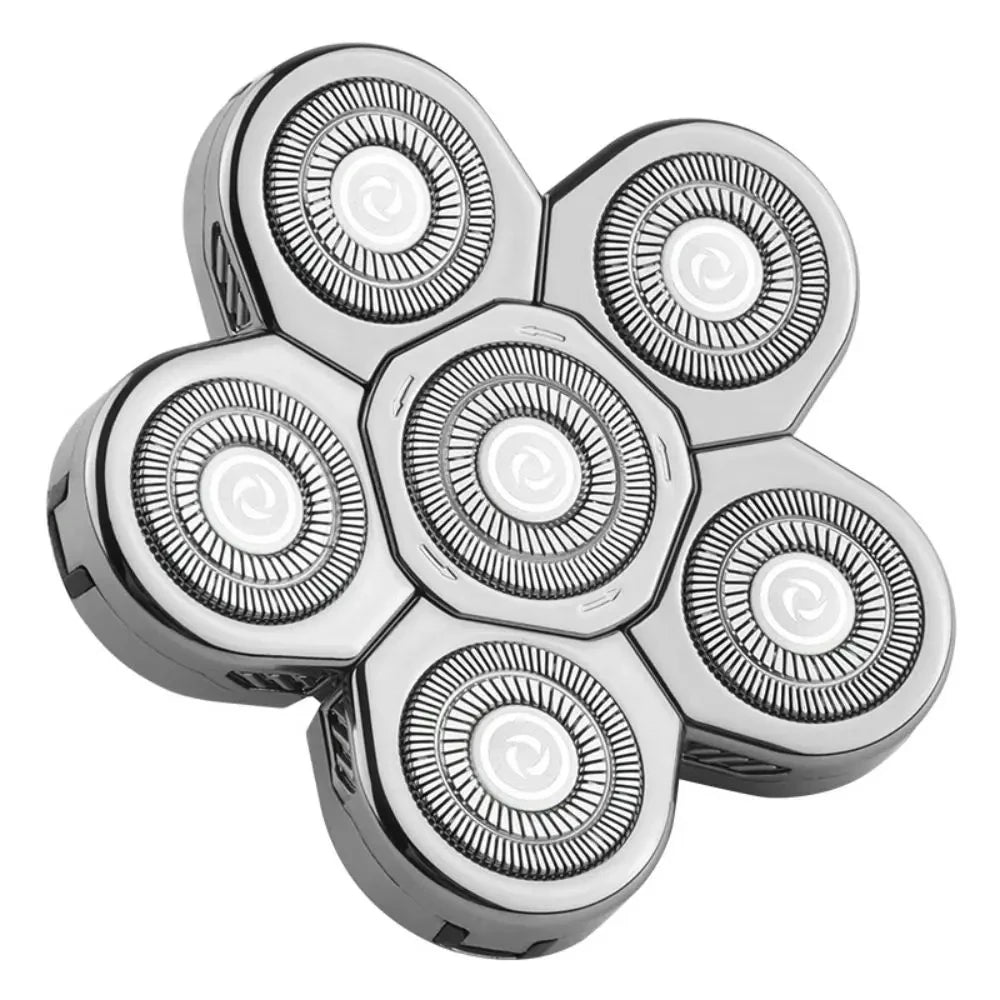 Men's Rotary Razor Replacement Heads | Multi-Blade Stainless Steel