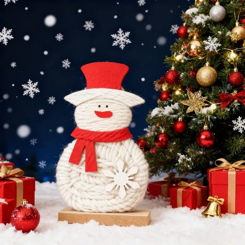 Handmade Wool Felt Christmas Ornaments – Animal Figures Xmas Decor