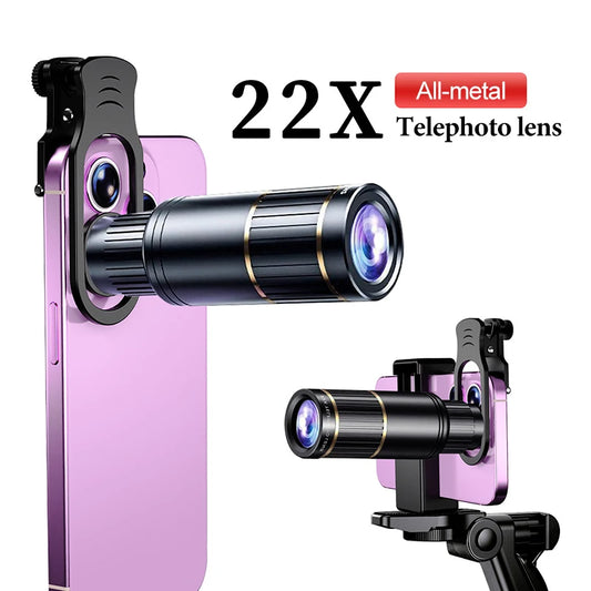 22X Telephoto Lens For Cellphone Camera Lens For Mobile Camera Zooming Lens iphone CellPhone Telescope Fish eye Lens Phone Macro Peaceful Pleasures Health and Wellness