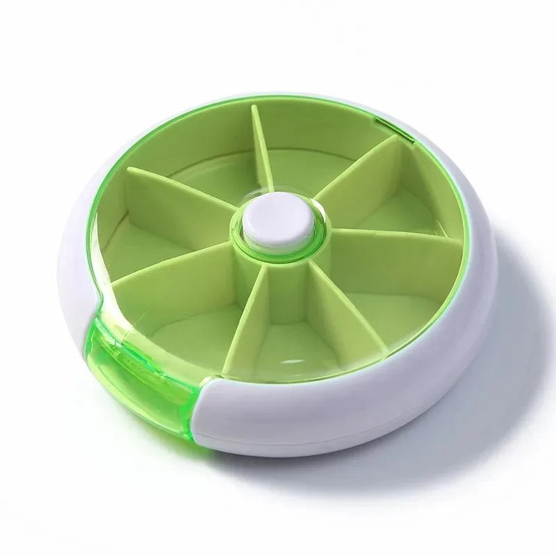 Mini New Small Portable Travel Vitamin Pill Box Cases Container Organizer Storage Tablet 7 Days 7 Grids Medicine Fish Oils Peaceful Pleasures Health and Wellness Chocolate