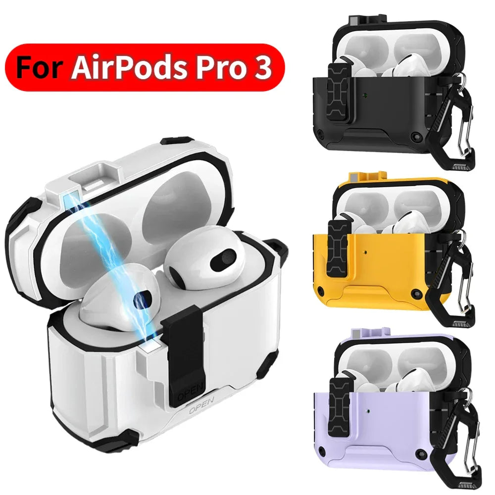 Magnetic Automatic Lock For AirPods Pro 3 Case Compatible with Magsafe with Phone Stand & Cleaner Kit Case For AirPods Pro 3 Gen Peaceful Pleasures Health and Wellness