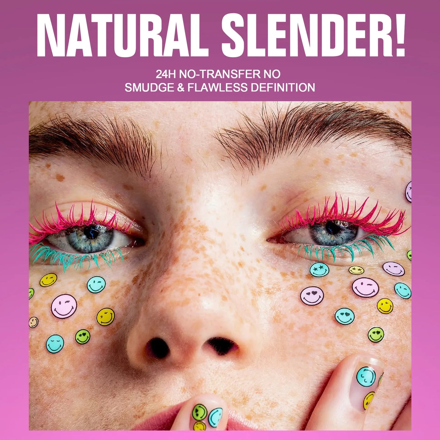 10-Color Waterproof Volumizing Mascara | Curling & Smudge-Proof