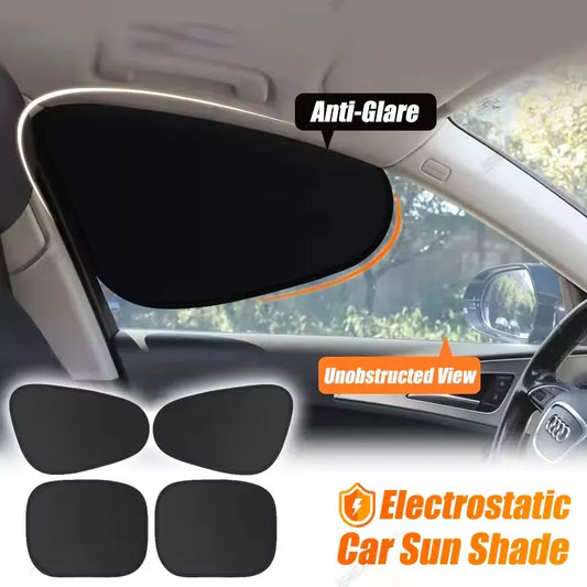 4-Layer Electrostatic Car Side Window Sun Shade | UV Blocker Car Window Sun Shade Oasis Select