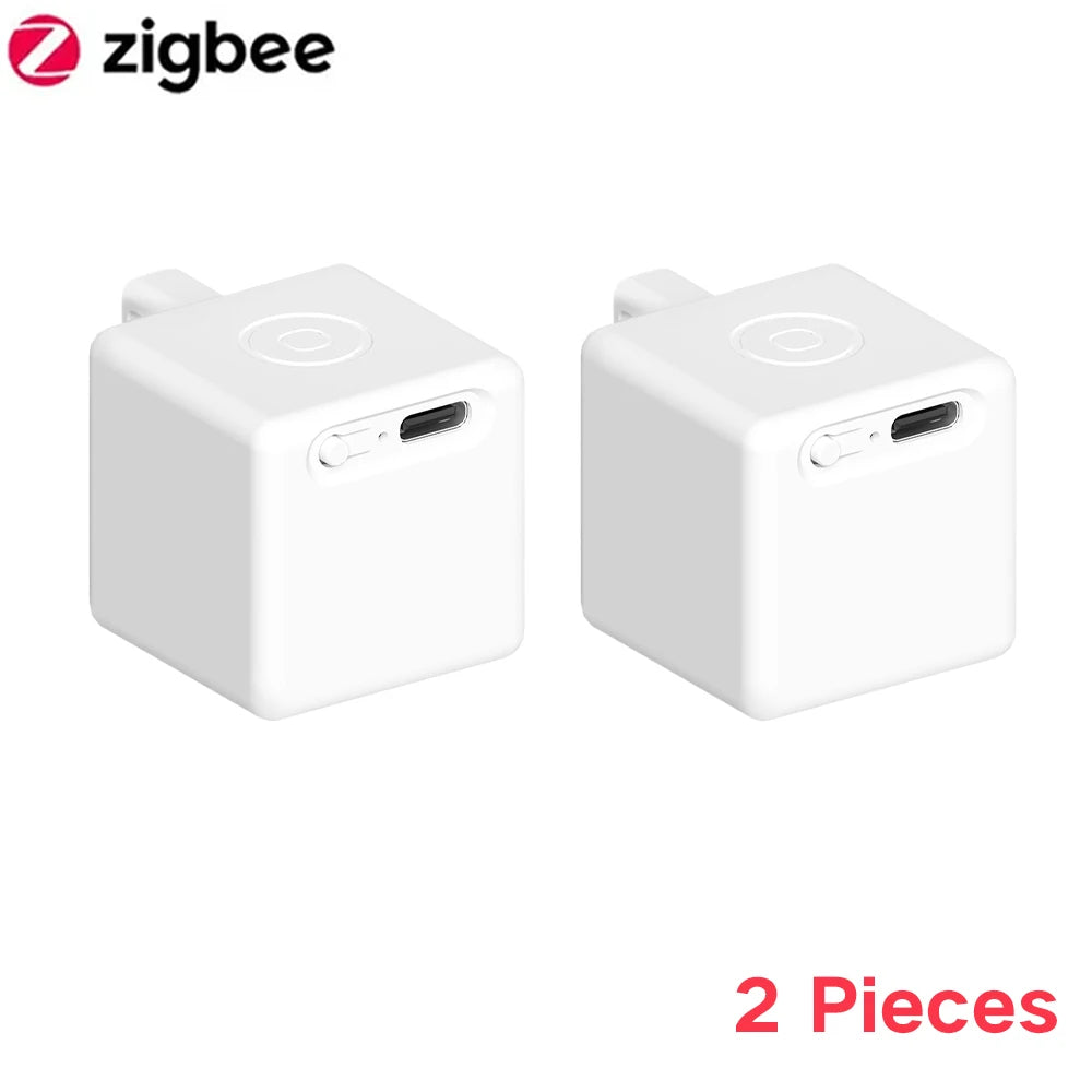Tuya Smart Touch Finger Robot ZigBee 3.0 Chargeable Switch Button Pusher Bot Remote Control App Support Alexa Google Home Alice Peaceful Pleasures Health and Wellness 2 pieces