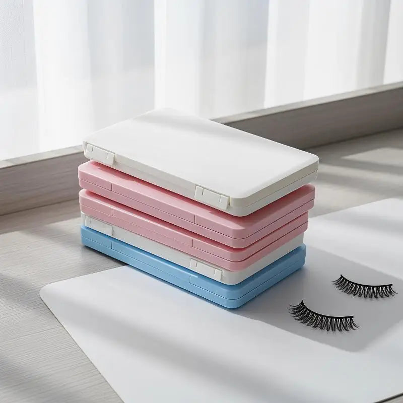 Portable Plastic False Eyelashes Box Travel Empty Lashes Holder Case Container Storage Organizer Professional Makeup Lash Supply Peaceful Pleasures Health and Wellness