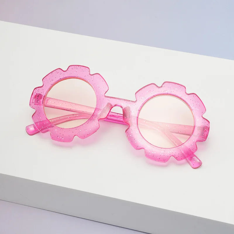 Cute Floral Round Sunglasses for Girls | UV400 Kids Shades