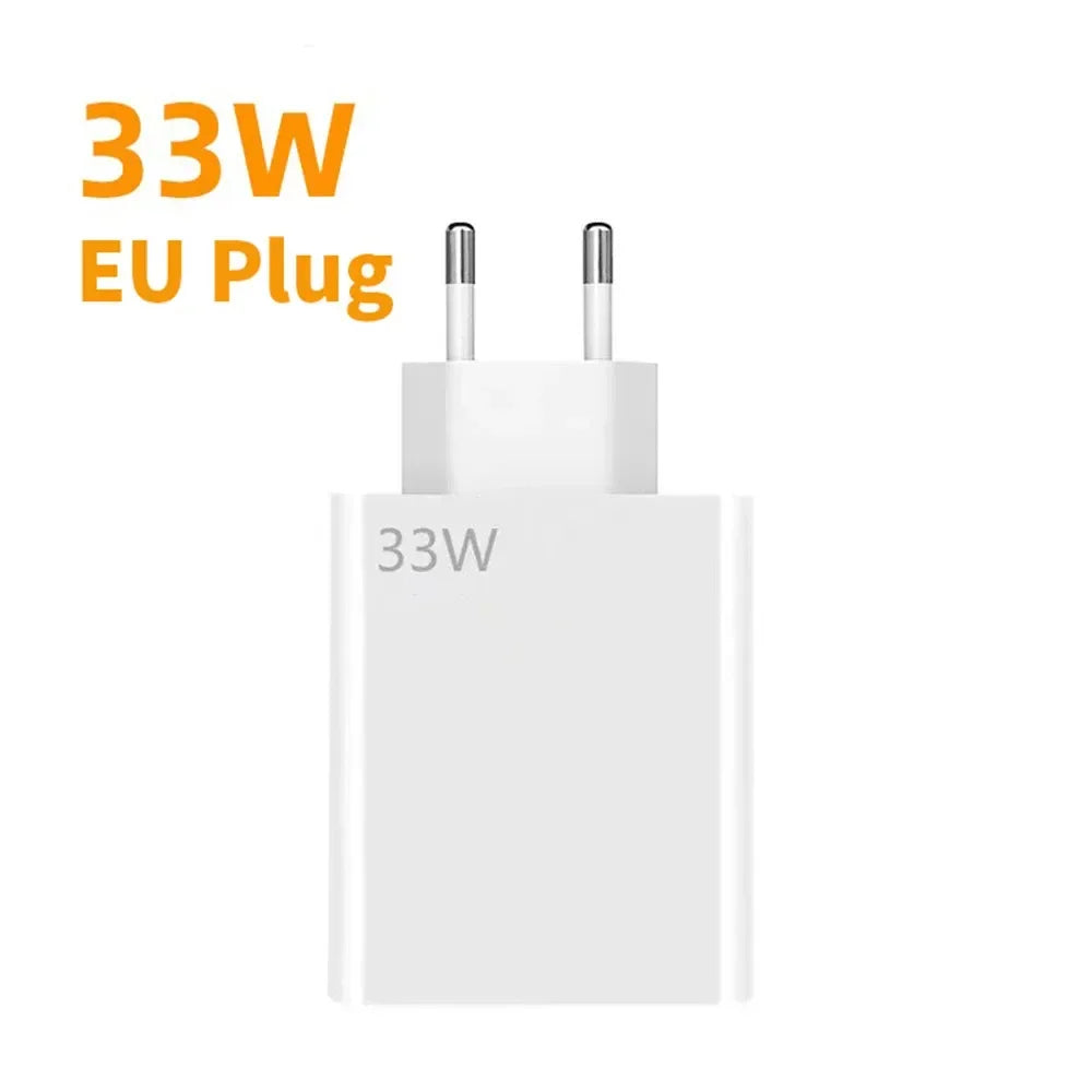 33W USB-C Fast Charger + 6A Cable | Xiaomi iPhone OnePlus