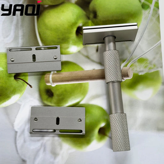 2026 YAQI New Arrival！Aileron GEM Blade Safety Razor Traditional Shaving Razor with 3 Plates for Smooth And Comfortable Cut Peaceful Pleasures Health and Wellness
