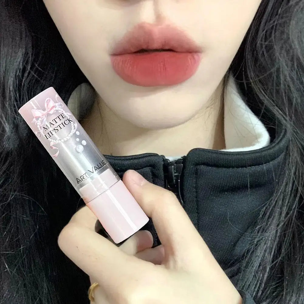 Moisturizing Velvet Matte Lipstick Mousse Long Waterproof Light Natural Warm Brown Toned Lip Tint Make Up Peaceful Pleasures Health and Wellness