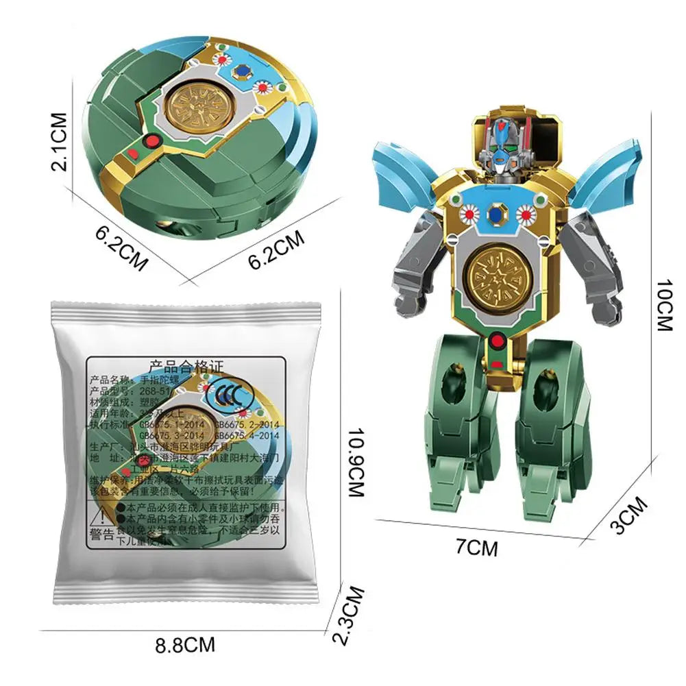 Robot Transformation Fidget Hand Spinner Toy – Kids & Adults