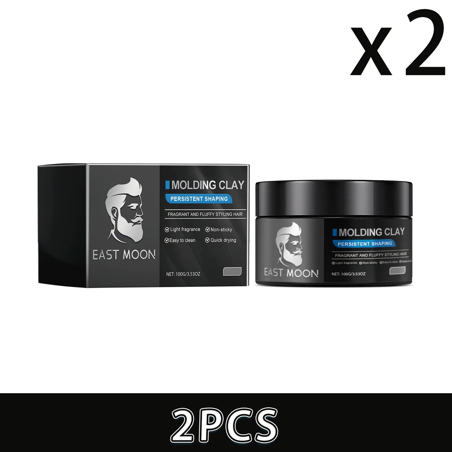 Men's Silver Hair Wax – Strong Hold, Color & Shine