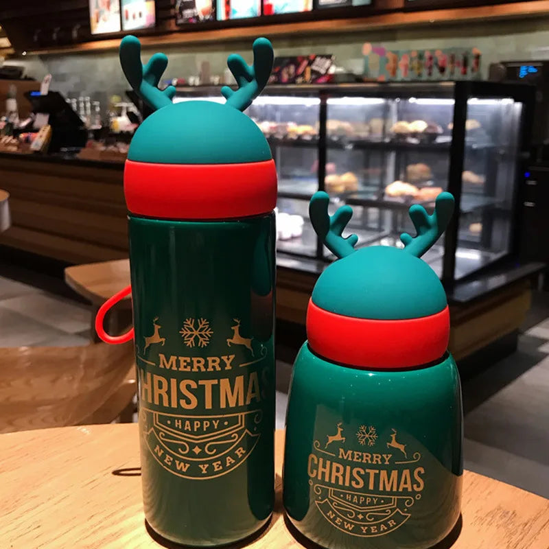 Christmas Antler Personalized Parent-Child Insulated Water Bottle