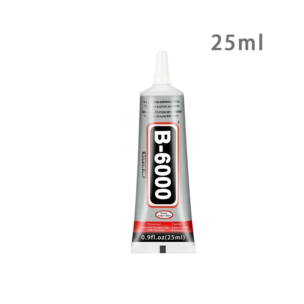 B6000 9ml 15ml 25ml 50ml Rhinestones Crystal Adhesive Mobile Phone Screen Super Glue Repair Jewelry DIY Crafts Glass Supplies Peaceful Pleasures Health and Wellness 25ml