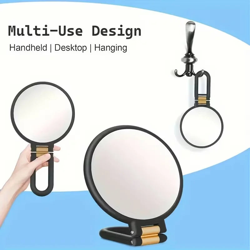 Double-Sided Handheld Makeup Mirror | 20x Magnification Foldable