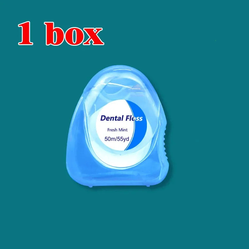 3pcs Ultraclean Mint Dental Floss Effective Plaque Removal,Teeth&Gum Protection Shred Resistant ForThoroughly Clean InTight Area Peaceful Pleasures Health and Wellness C686-Blue 1 box