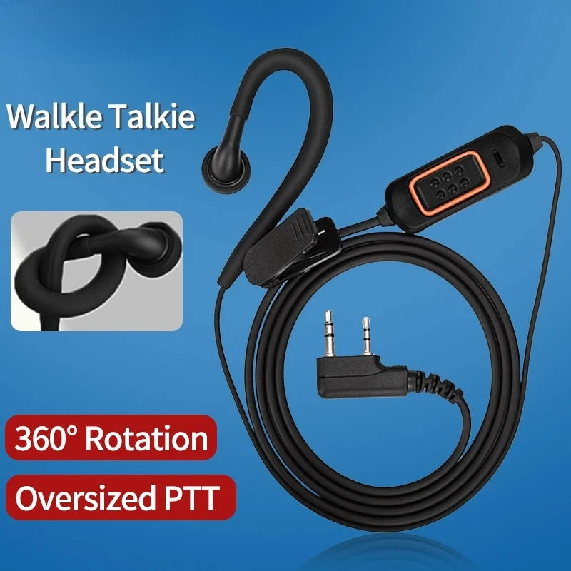 New Baofeng 780 Headset Mic earphone For BaoFeng UV-5R UV-5RH UV-21 PRO Quansheng UV-K6 Walkie Talkie Two Way Radio Accessories Peaceful Pleasures Health and Wellness Default Title